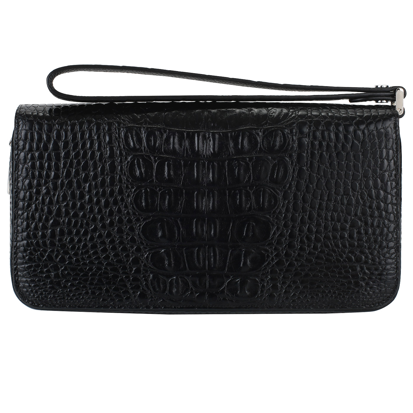 Кожаная сумка-визитка на молнии Neri Karra 