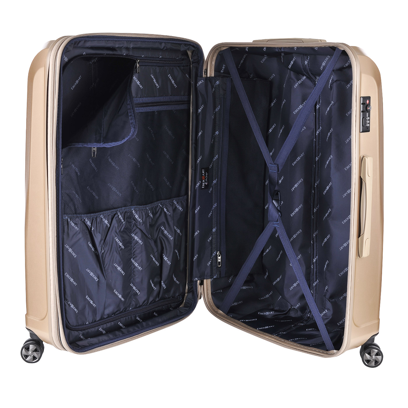 Чемодан большой L из поликарбоната Eberhart Emerald Glow-2
