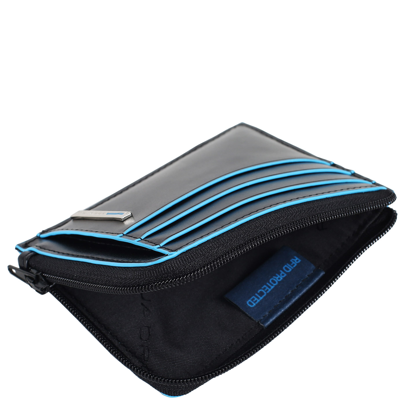 Кожаная визитница Piquadro Blue square