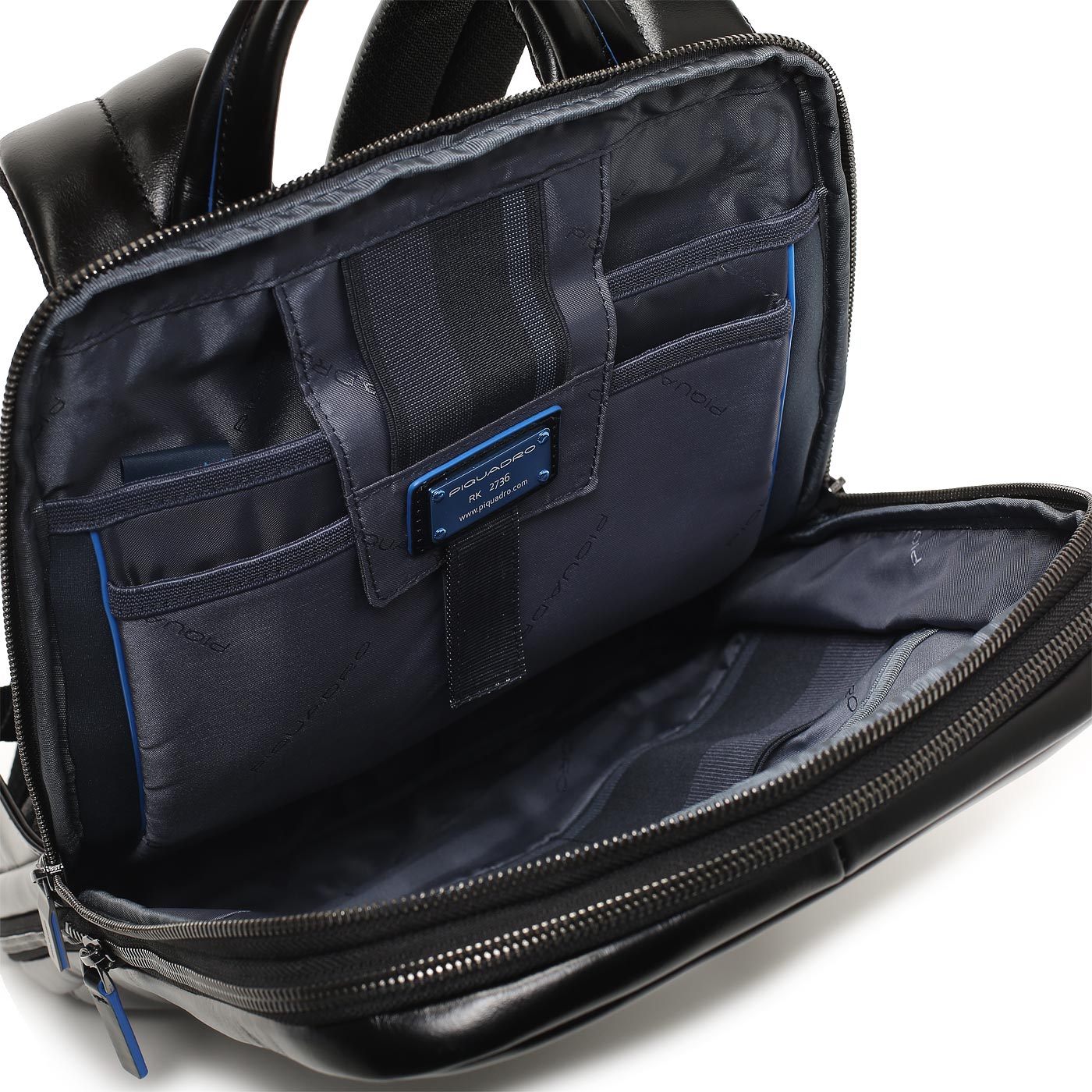 Кожаный рюкзак Piquadro Blue square