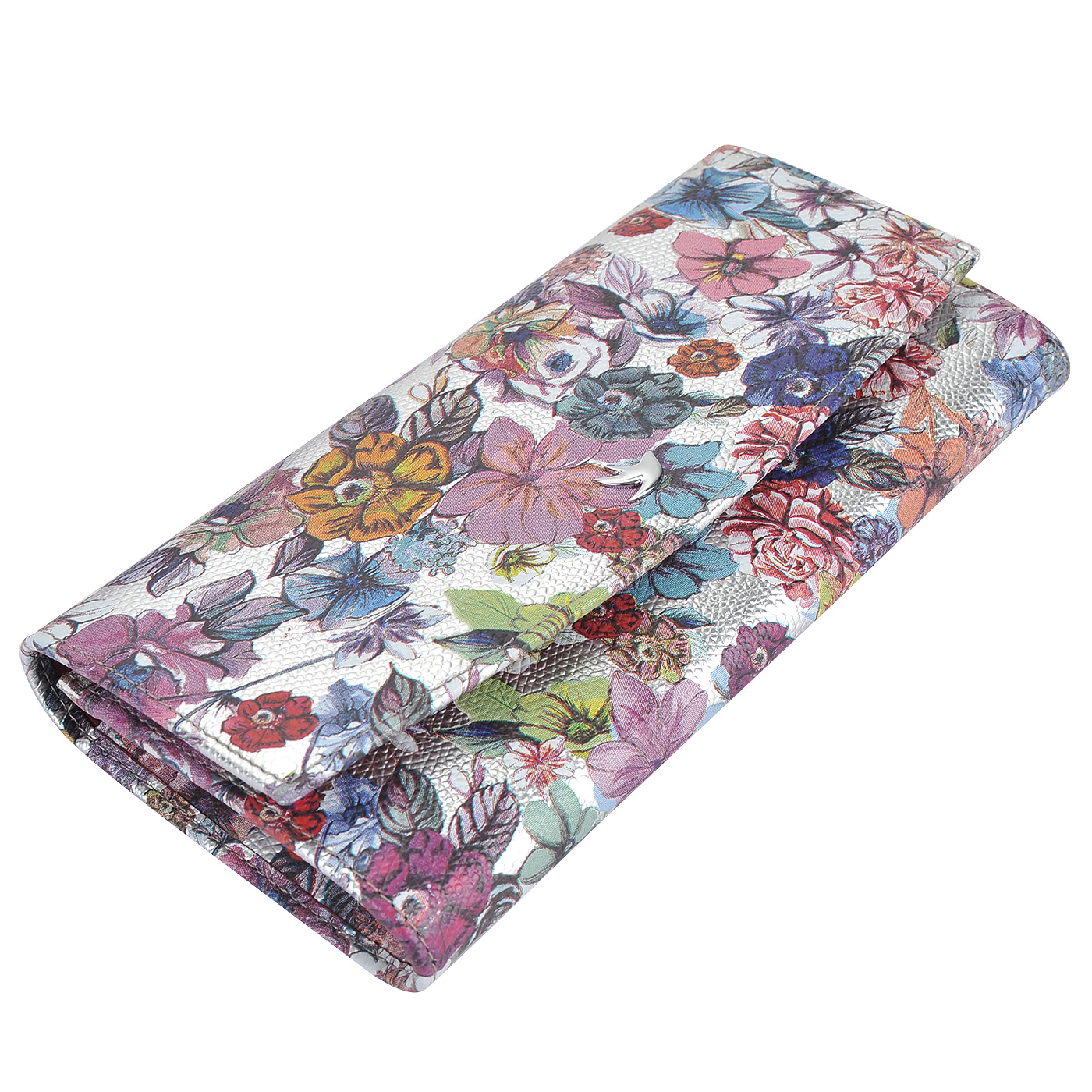 Женское кожаное портмоне с принтом Aurelli Luna fiore