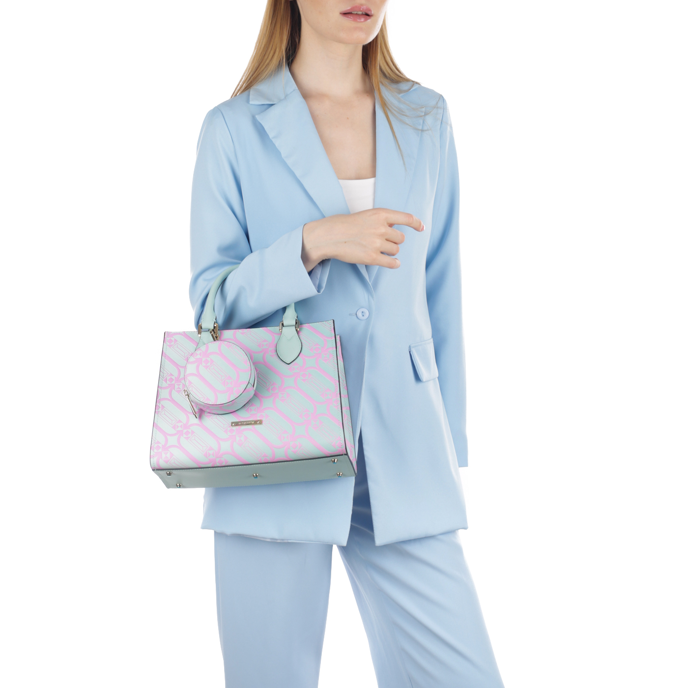 Кожаная сумка с брелоком Cromia Glam
