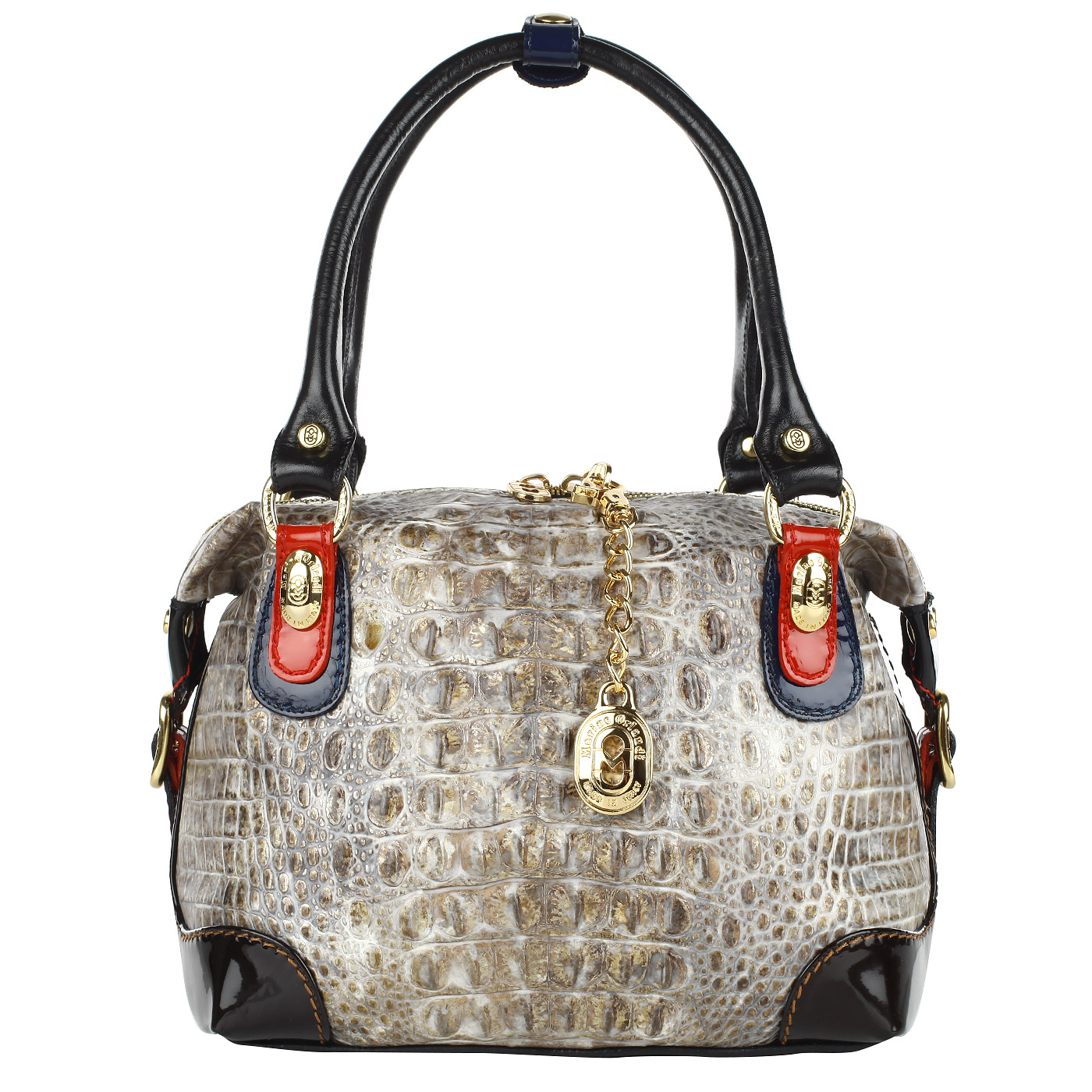 Marino Orlandi Женская сумка из комбинированной кожи с плечевым ремешком