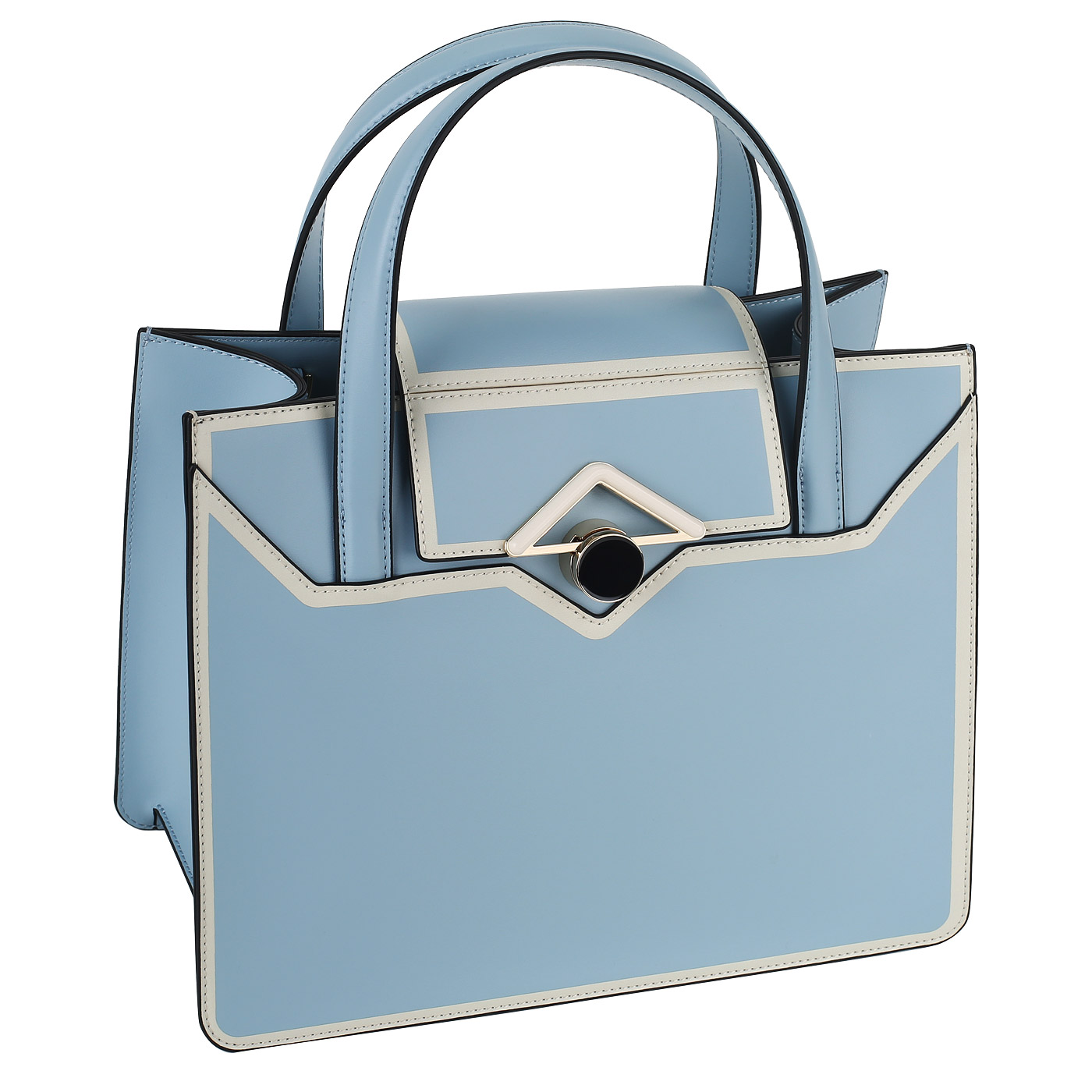 Кожаная сумка с цепочкой Tosca Blu Mughetto