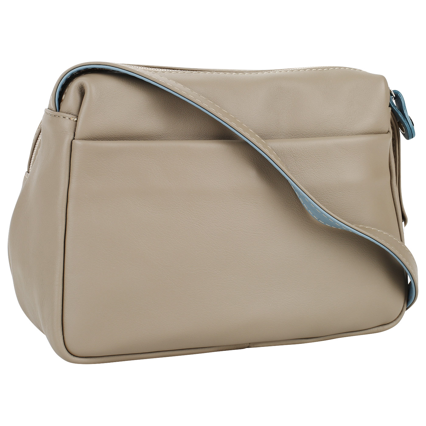 Кожаная сумочка с двумя отделами Bruno Rossi 