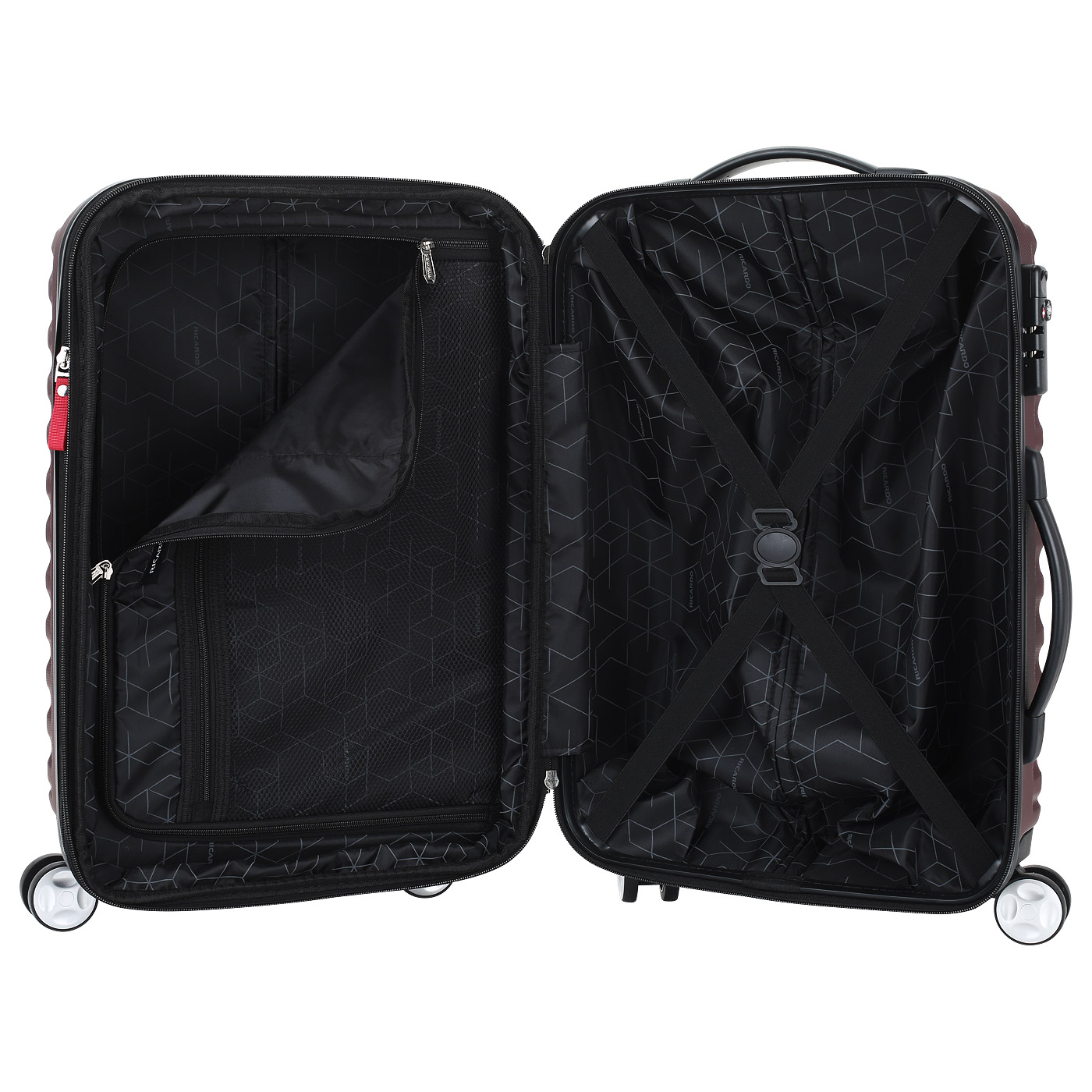 Чемодан маленький S из ABS-пластика с кодовым замком Ricardo Rialto Hardside