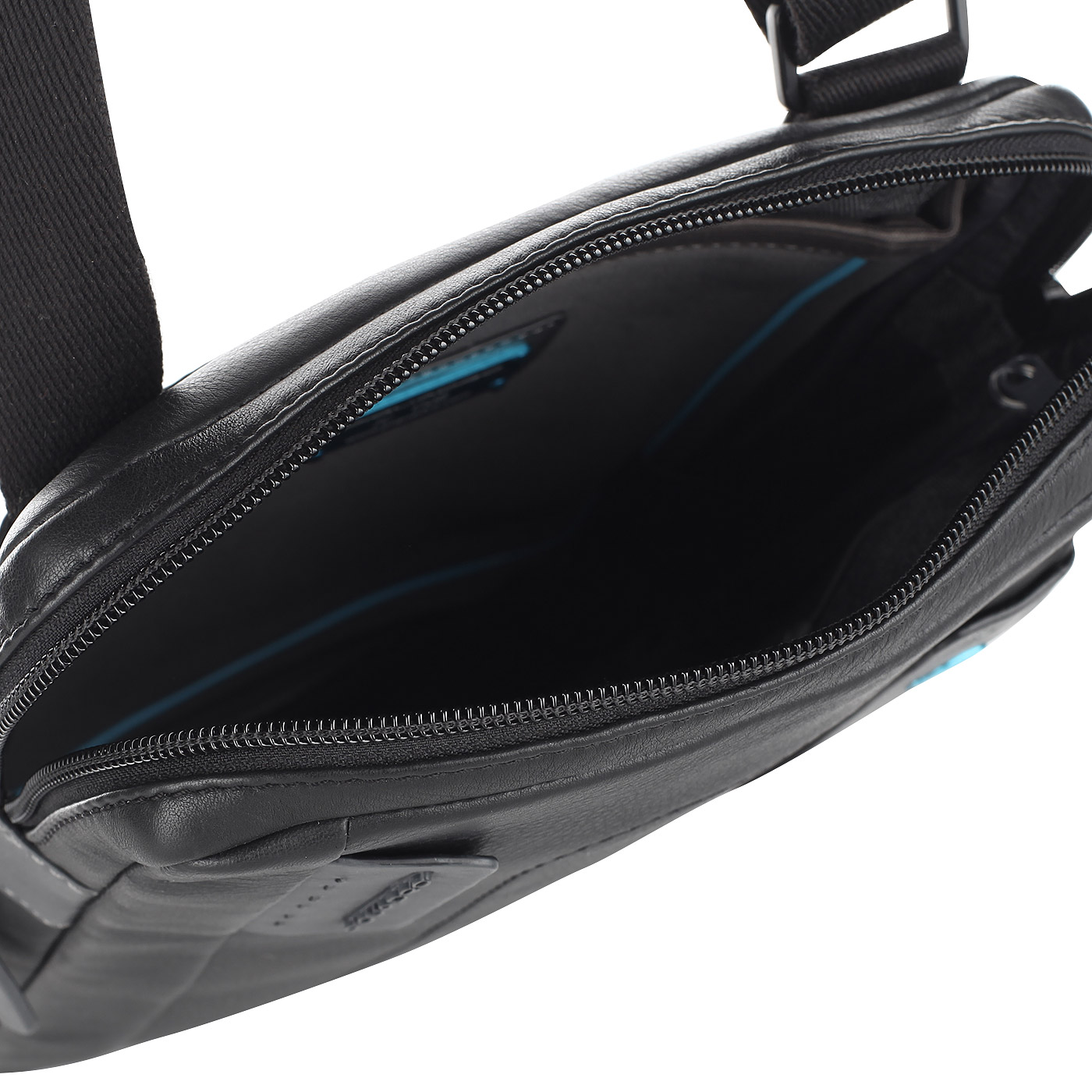 Мужская сумка-планшет из черной кожи Piquadro Pulse