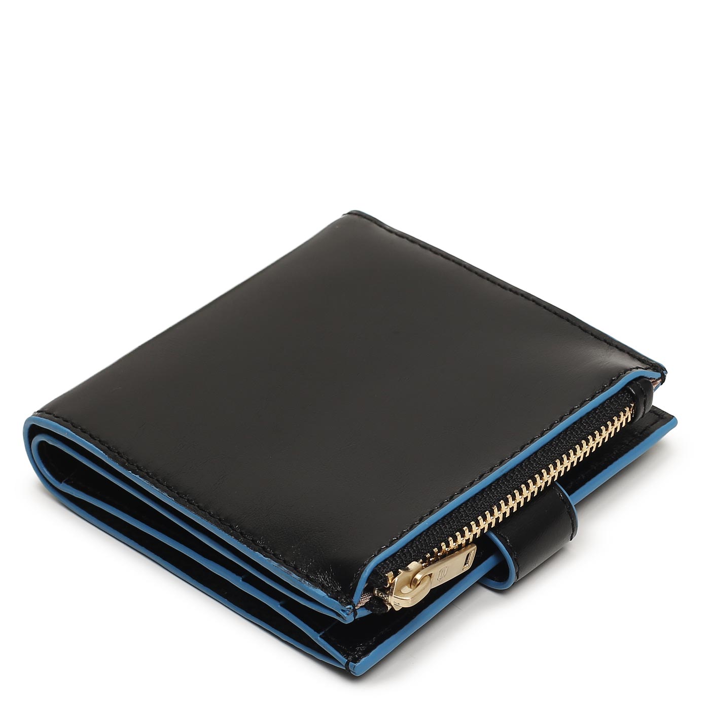 Портмоне складное на кнопке Piquadro Blue square