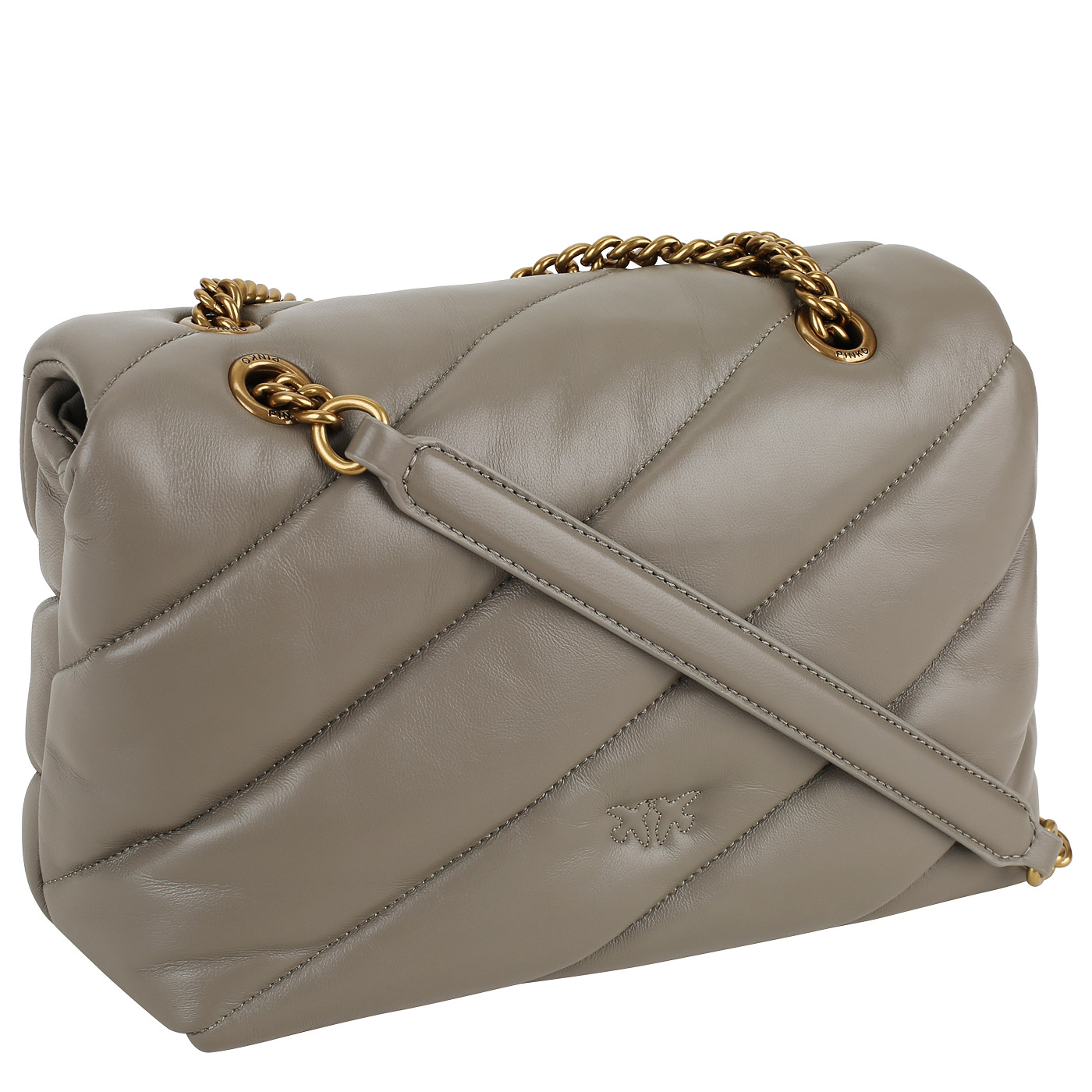 Сумка через плечо с цепочкой Pinko Love Puff