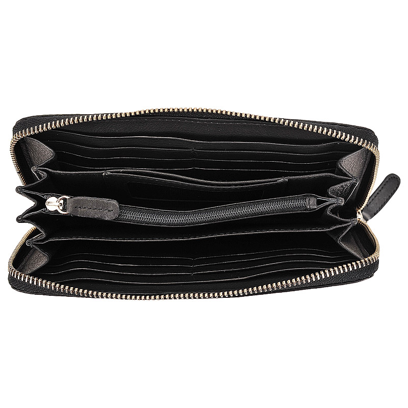 Портмоне, кожа, черное Bodenschatz Polo