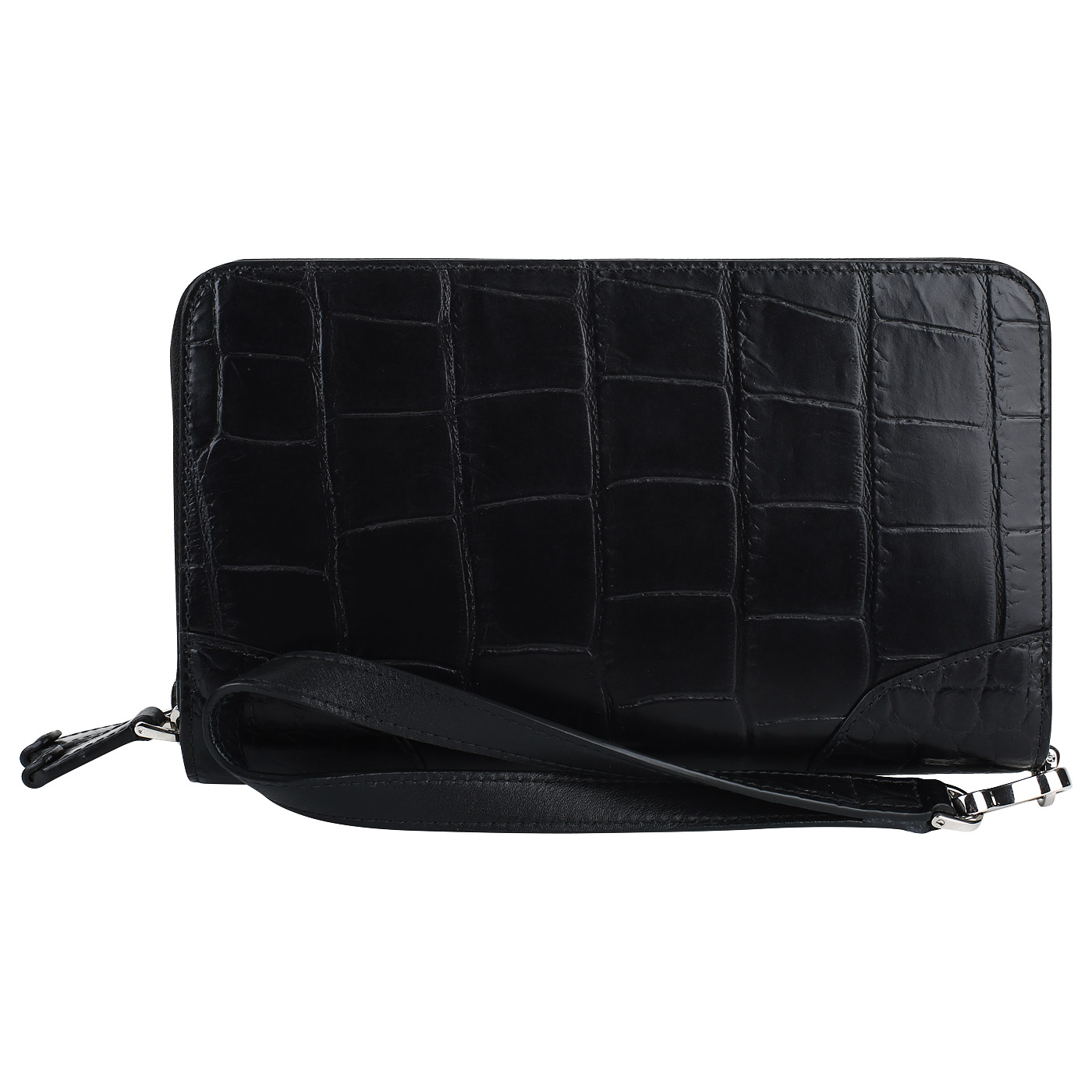 Сумка-визитка с отделкой под крокодиловую кожу Mayrhoff Baden