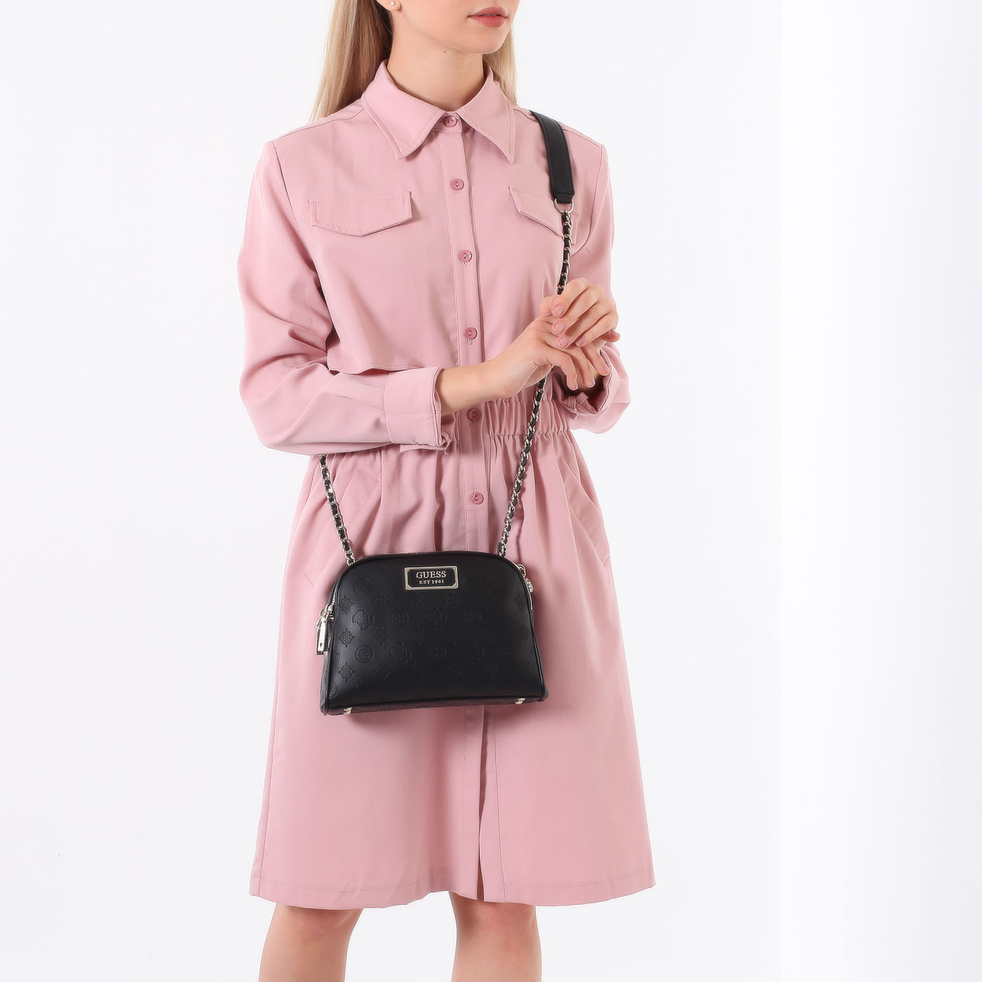 Тисненая сумка через плечо Guess Logo Love