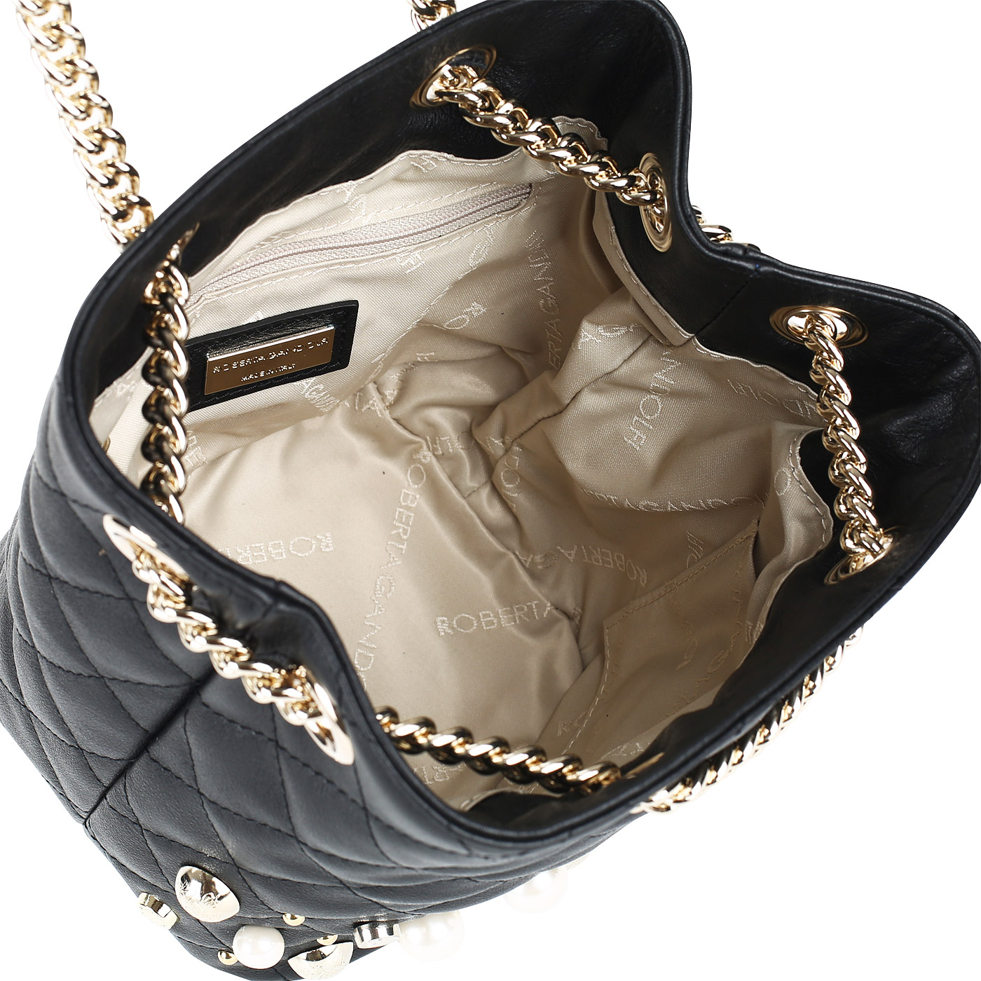 Сумочка-торба с декором Roberta Gandolfi Giselle