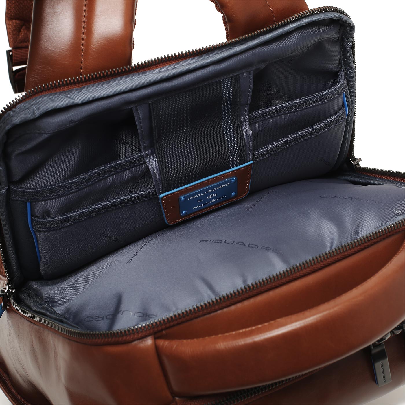 Кожаный рюкзак Piquadro Blue square