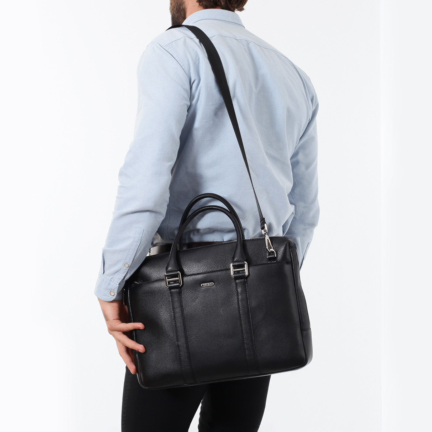 Деловая сумка на двойной молнии Stevens 