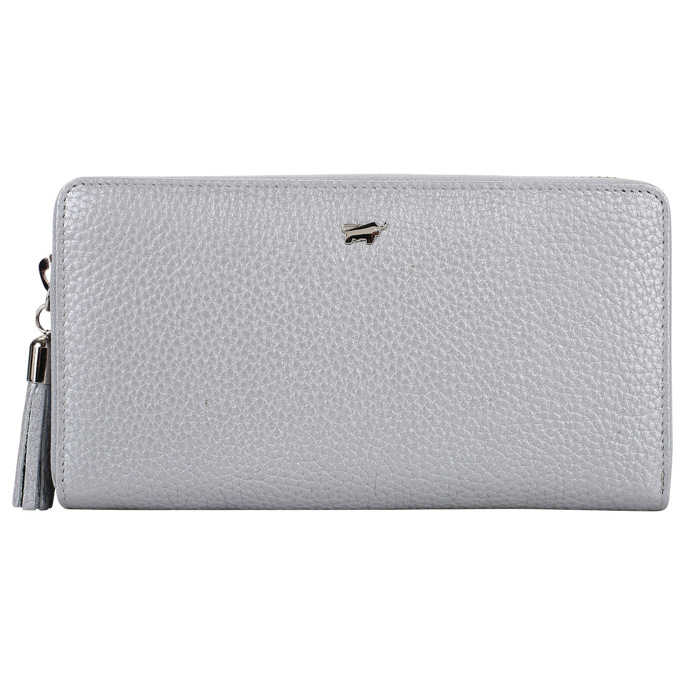 Braun Buffel Серебристое портмоне из кожи