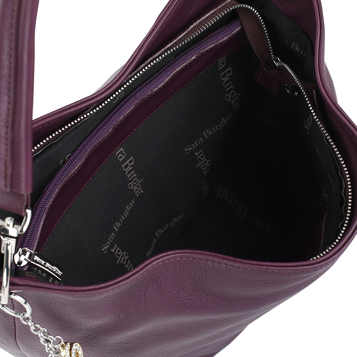 Мягкая сумка с двумя отделами Sara Burglar Ariel Vitello