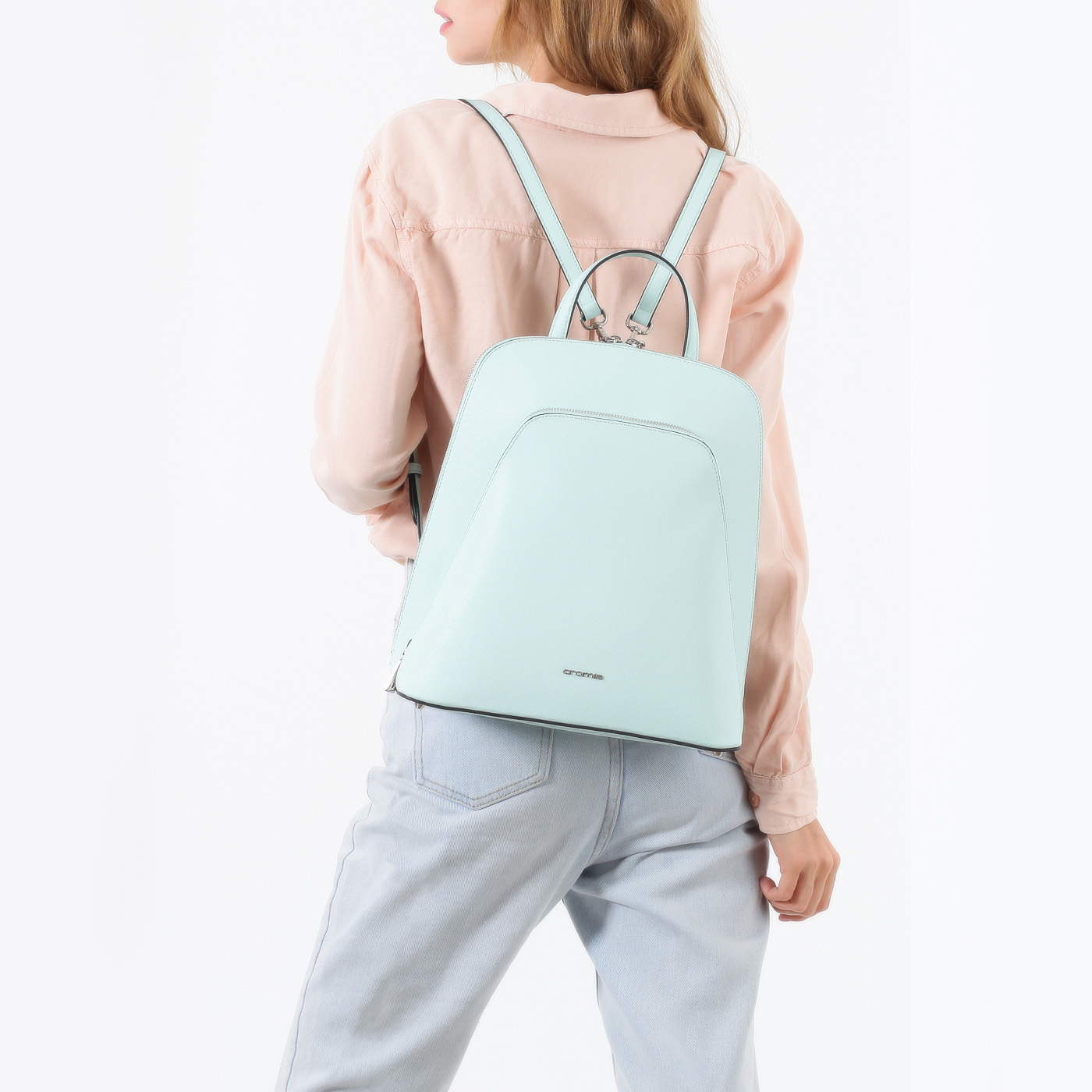 Сафьяновый рюкзак с двумя отделами Cromia Perla