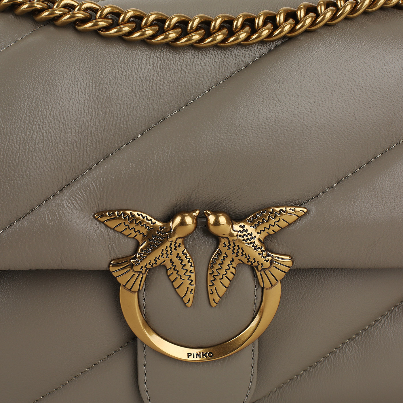 Сумка через плечо с цепочкой Pinko Love Puff