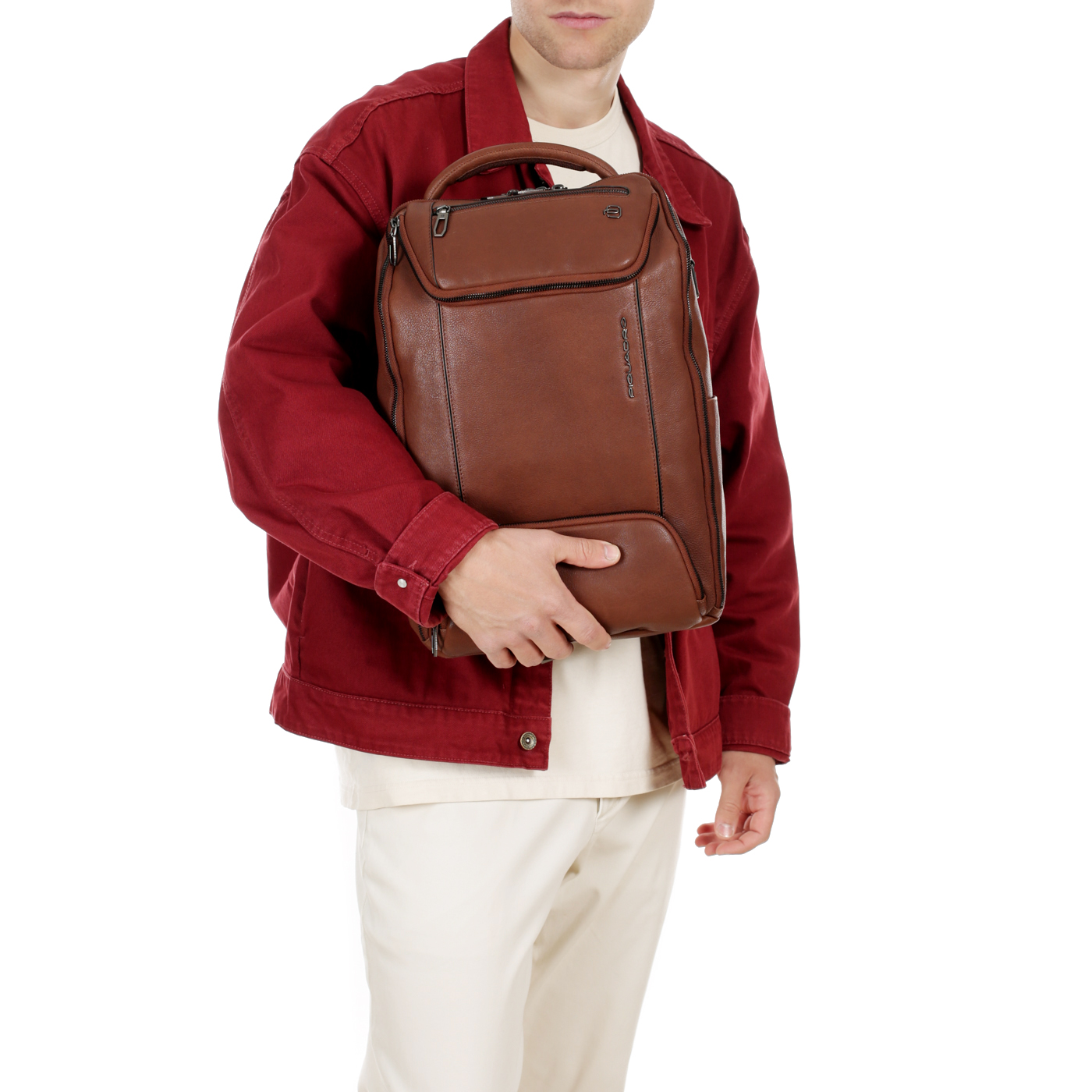 Кожаный рюкзак Piquadro Cronus