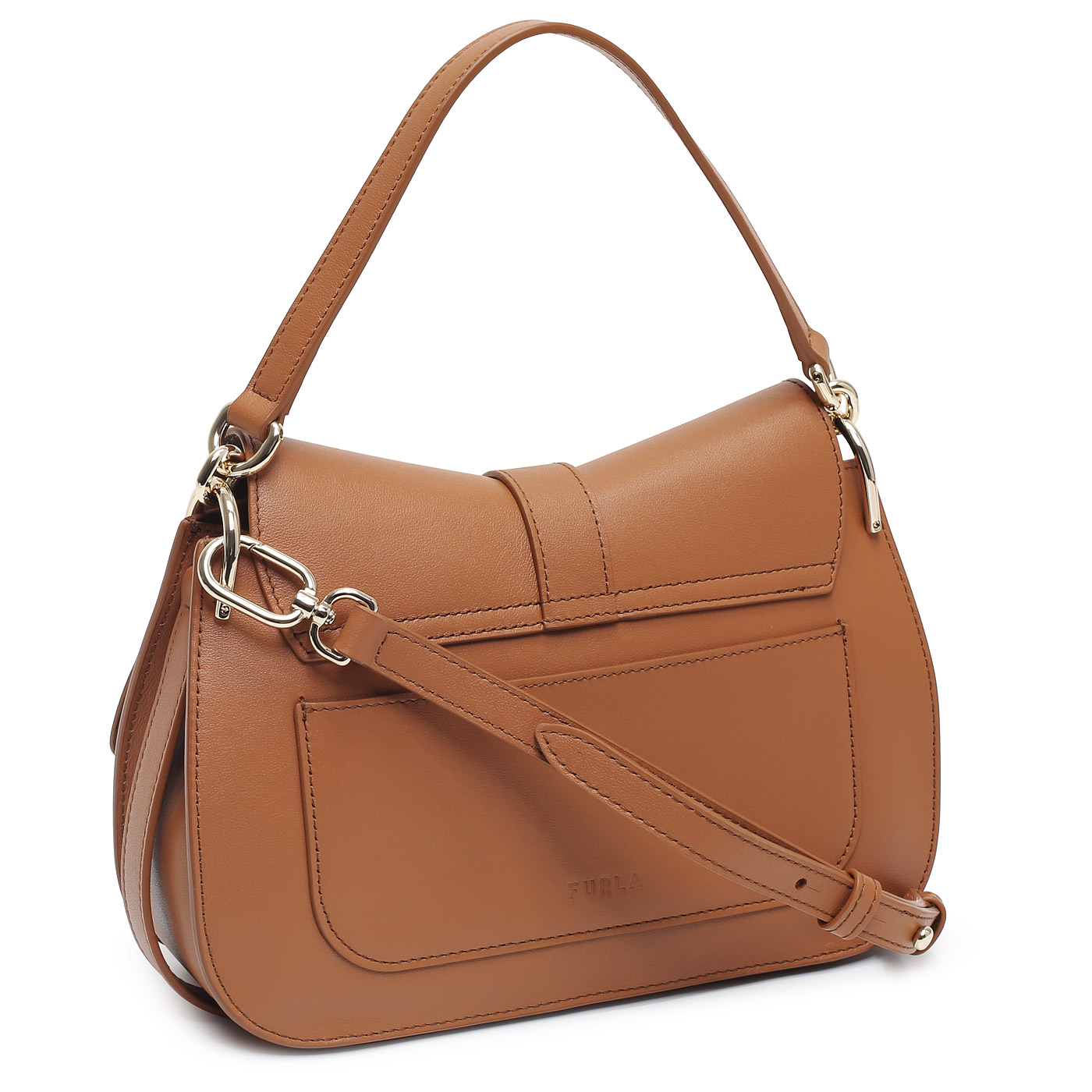 Кожаная сумка Furla Flow