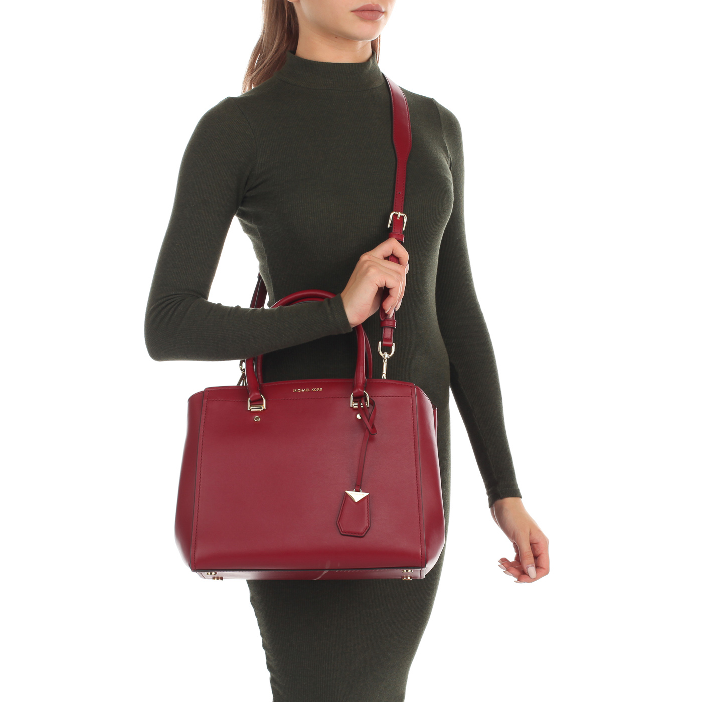 Классическая сумка из кожи Michael Kors Benning