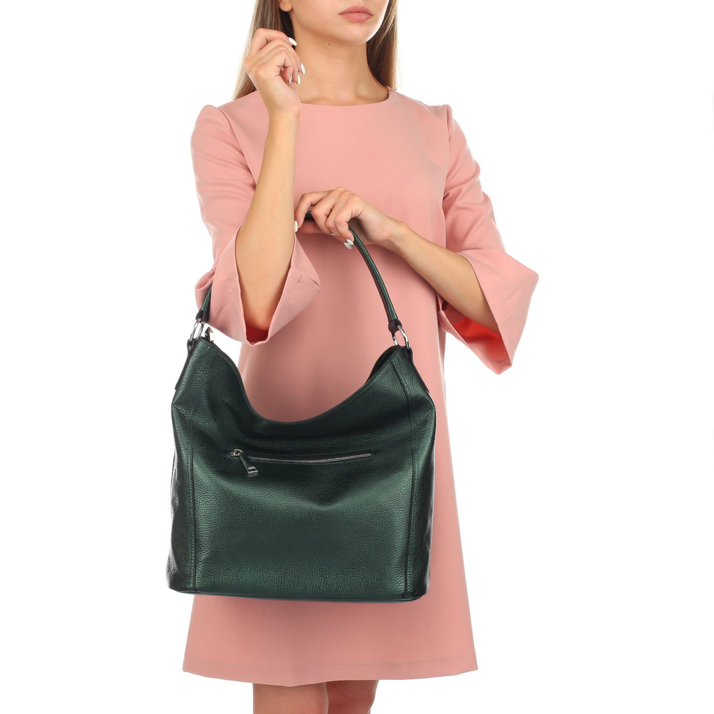 Сумка из металлизированной кожи Chatte 