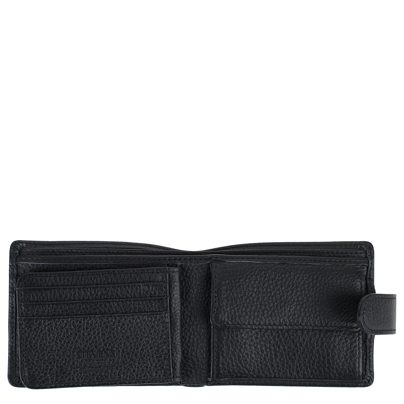 Мужское складное портмоне на кнопке Stevens