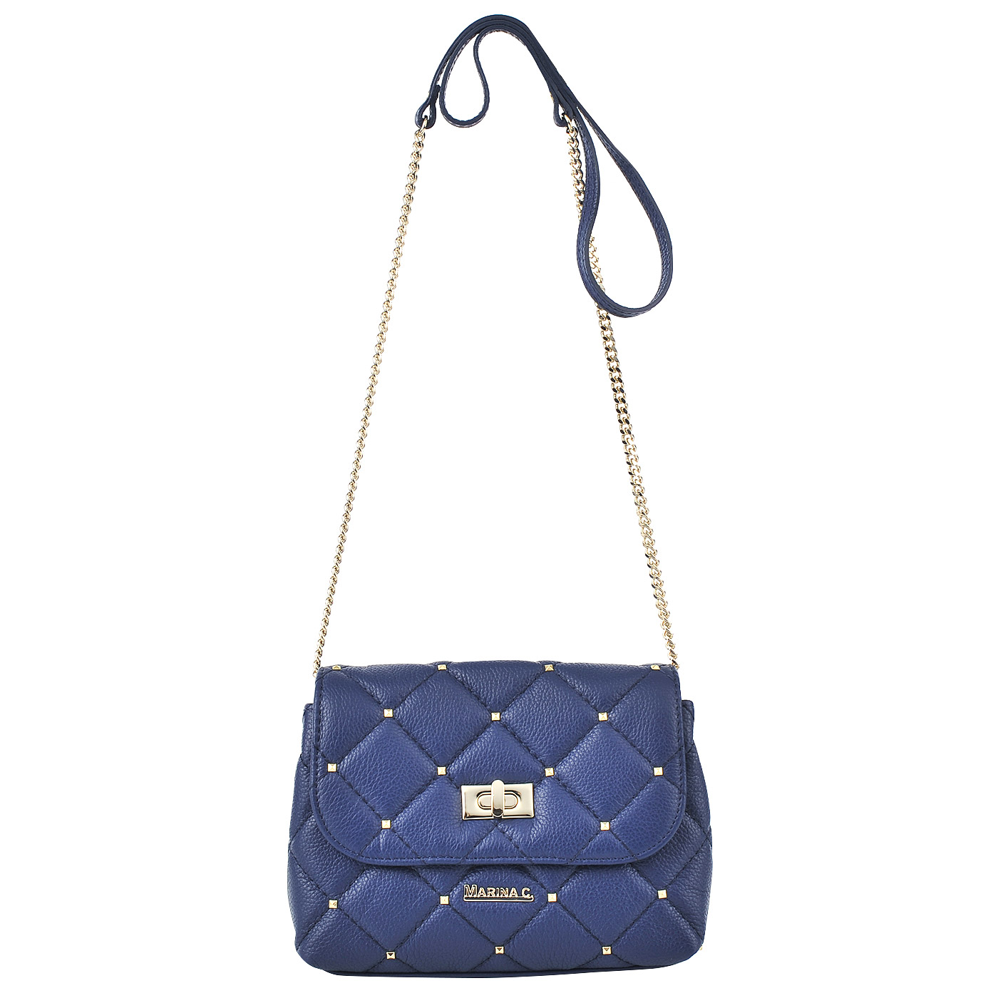 Marina Creazioni Женская кожаная сумка через плечо