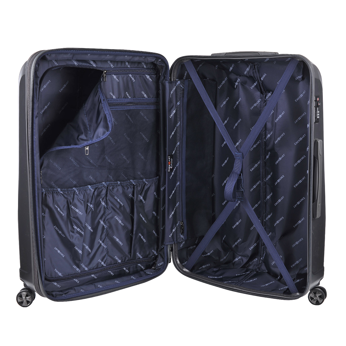 Чемодан большой L из поликарбоната Eberhart Emerald Glow-2