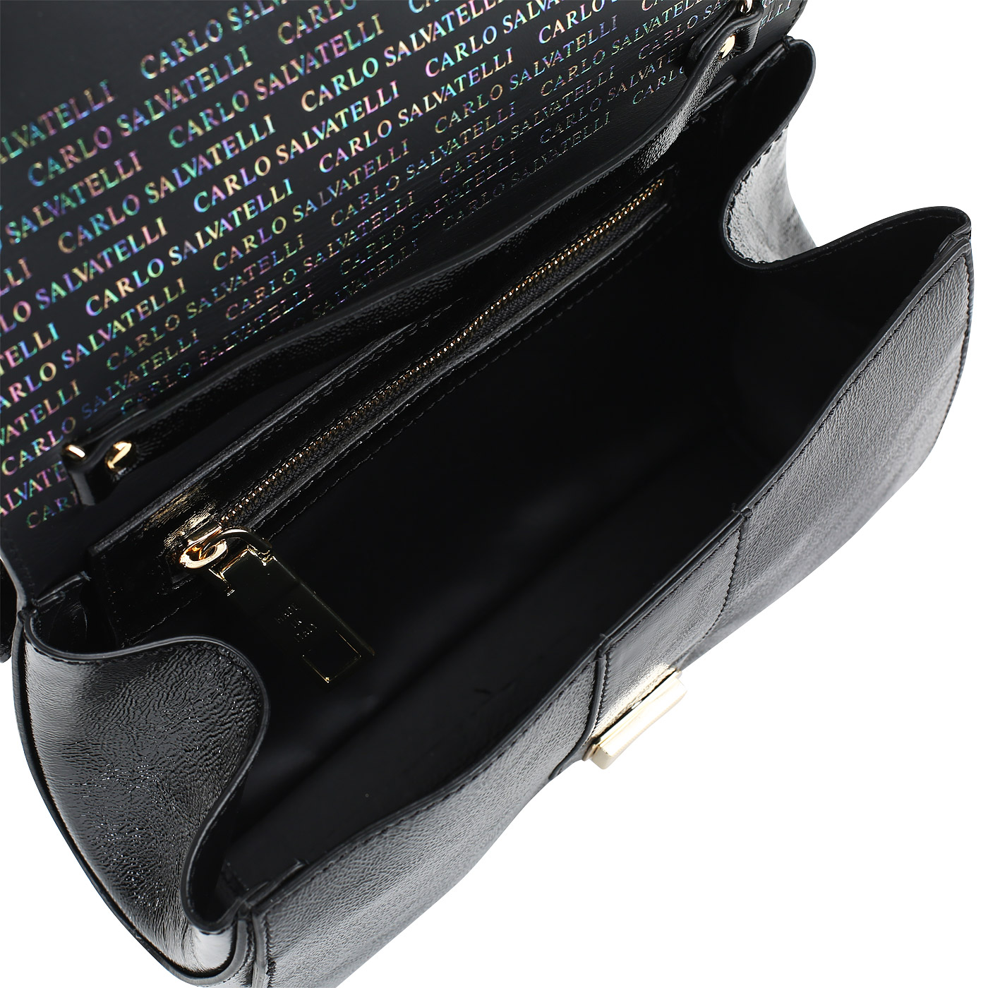 Кожаная сумочка с декором Carlo Salvatelli Naplak