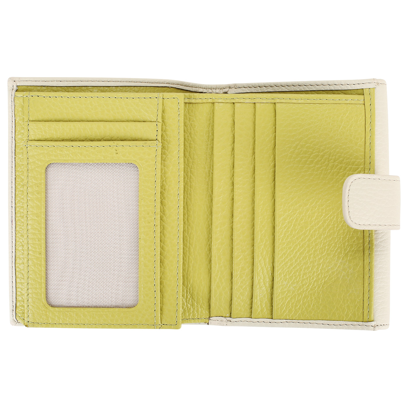 Кожаный кошелек на кнопке Aurelli Felicie