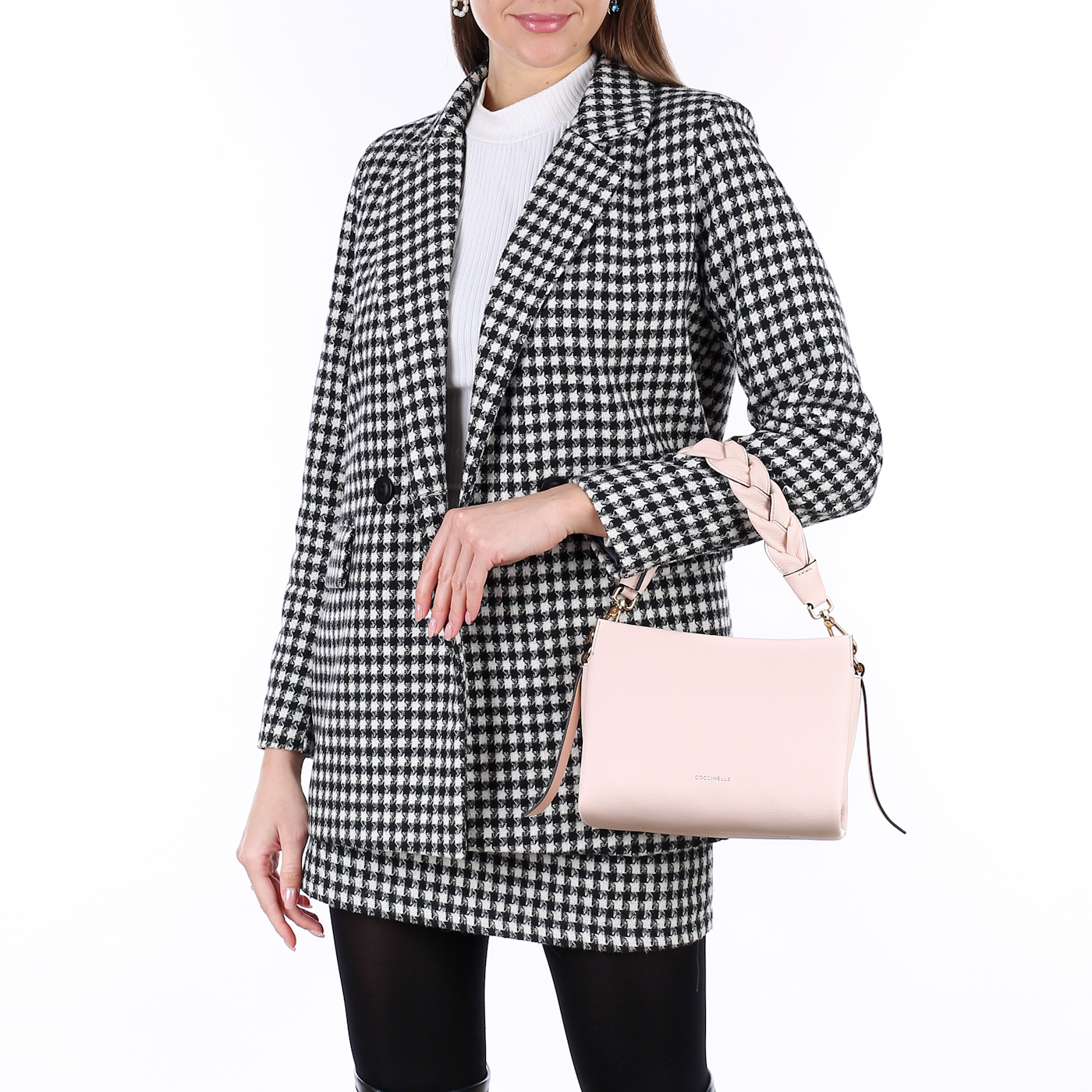 Кожаная сумка Coccinelle Boheme Grana Double