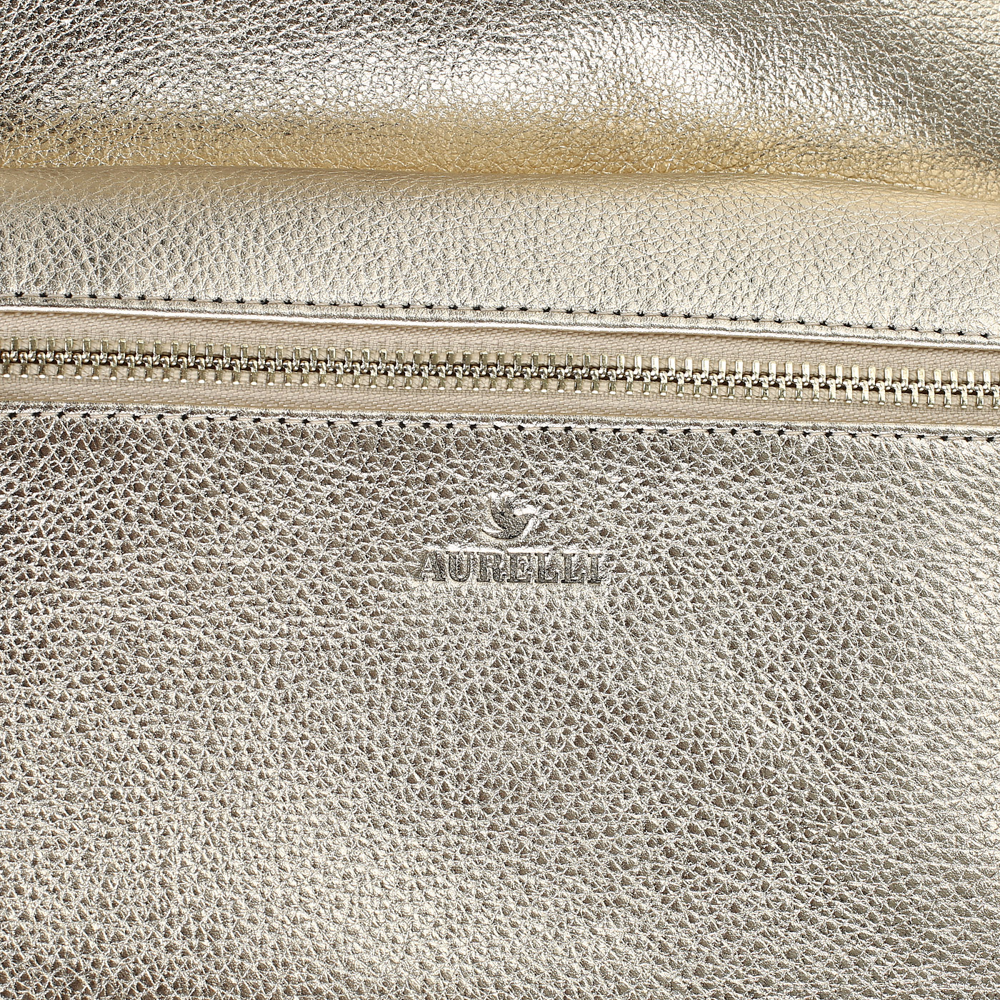 Рюкзак из металлизированной кожи Aurelli 