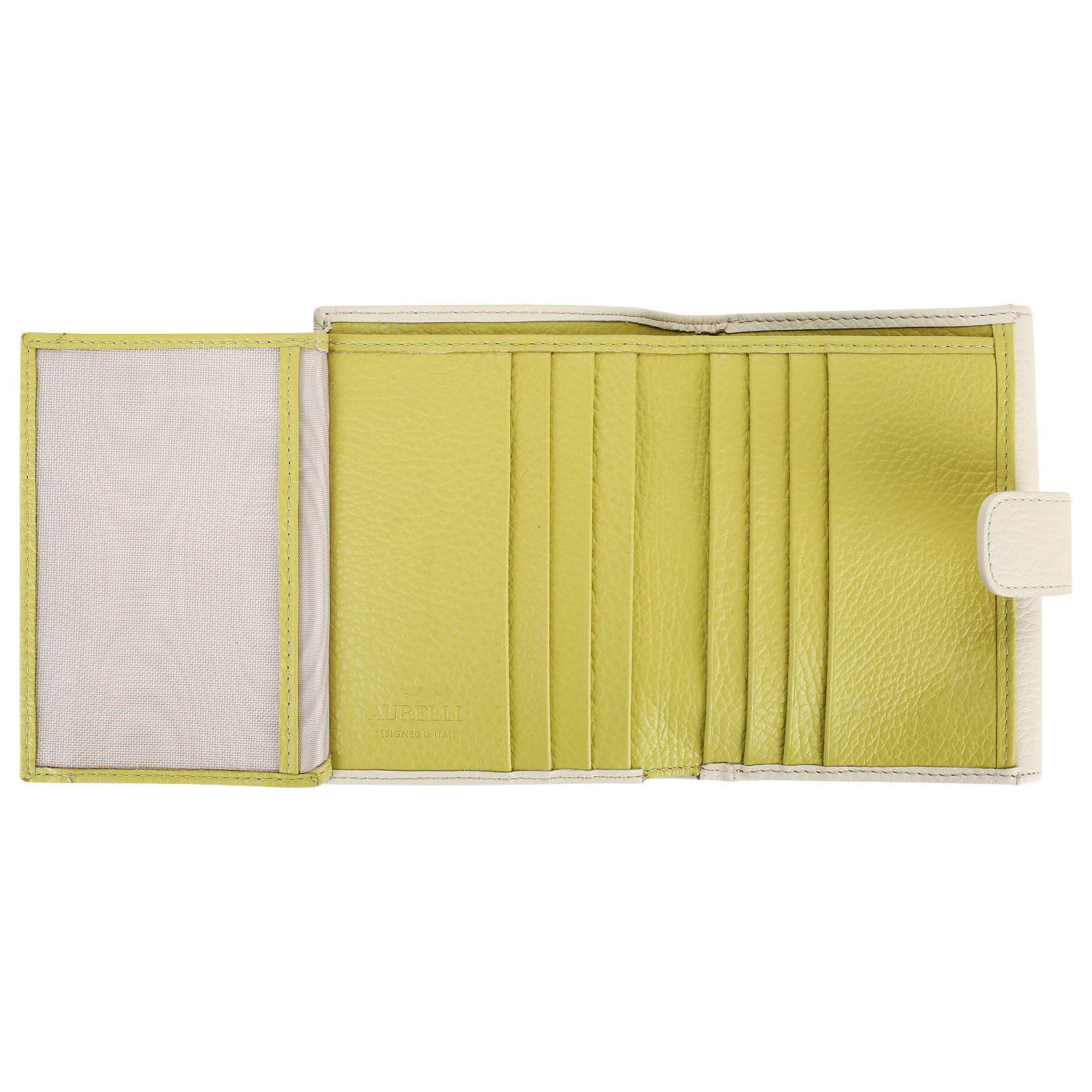 Кожаный кошелек на кнопке Aurelli Felicie