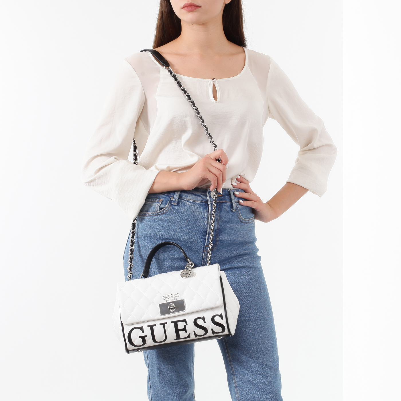 Белая сумочка Guess Sweet Candy