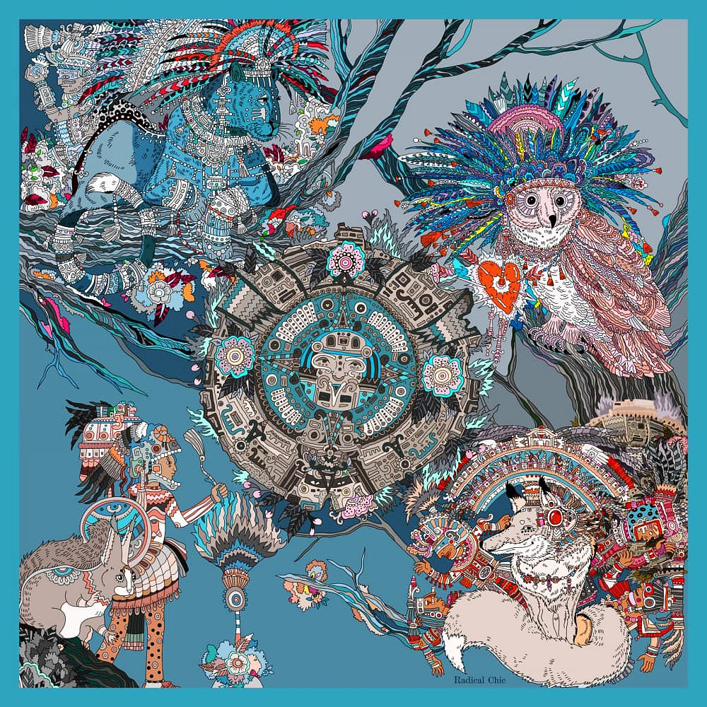 Radical Chic Шелковый платок